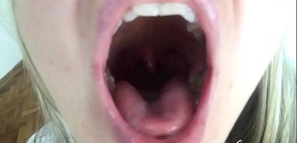  Tongue saliva throat fetish